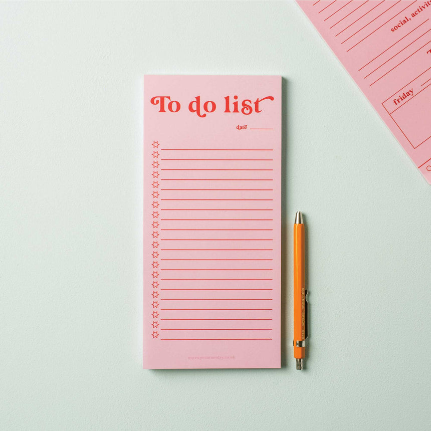 Good Tuesday - To Do List Pad - Pink & Red | Scout & Co