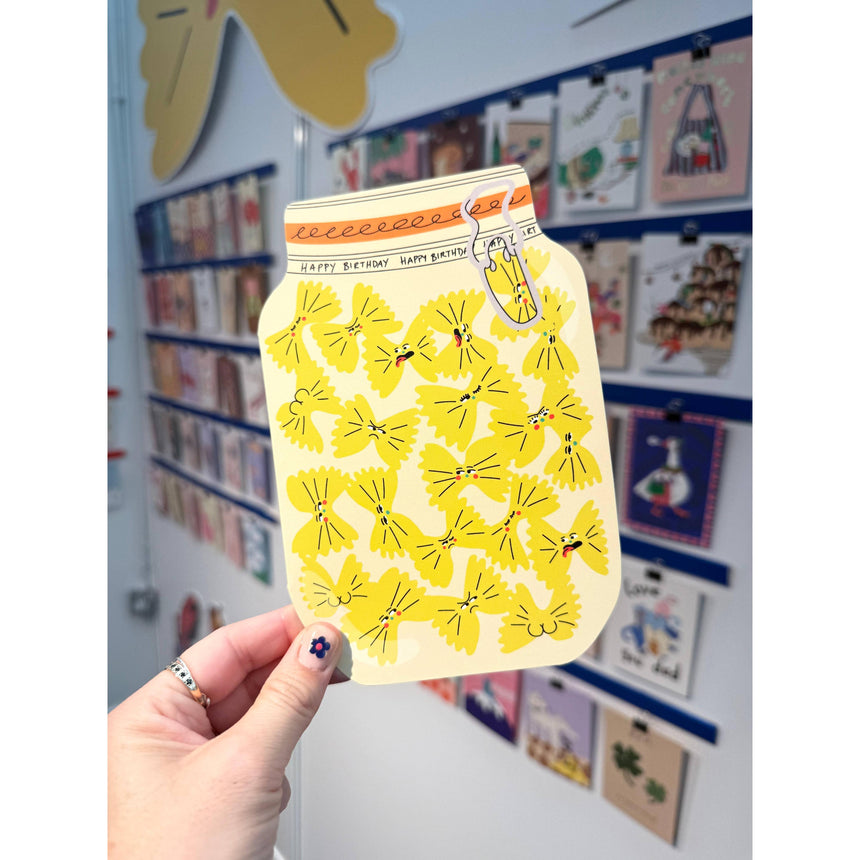 Eat The Moon - Pasta Jar die cut card | Scout & Co