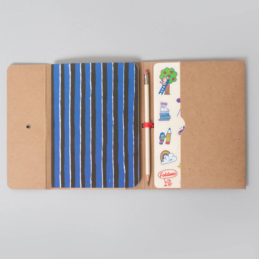 Egg Press - Foldeeo Notebook - Shaggy Stripe | Scout & Co