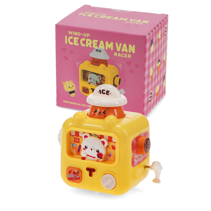 Rex - Wind-up ice cream van racer - Yellow | Scout & Co