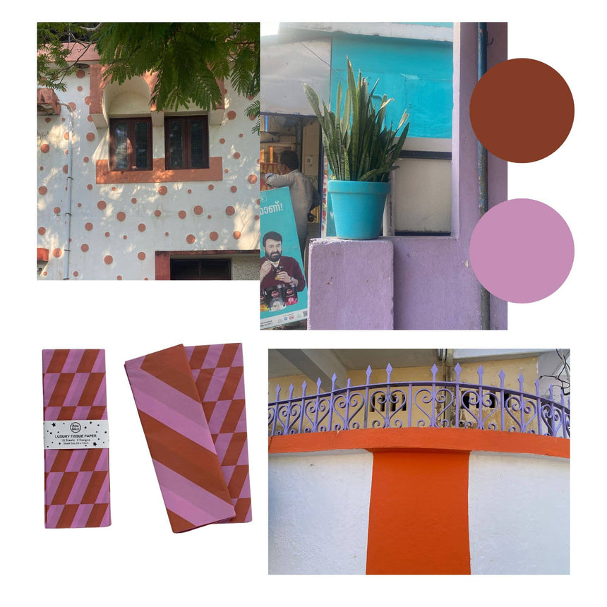 Petra Boase - Luxury Tissue Paper Gift Wrap - Lilac/Rust | Scout & Co
