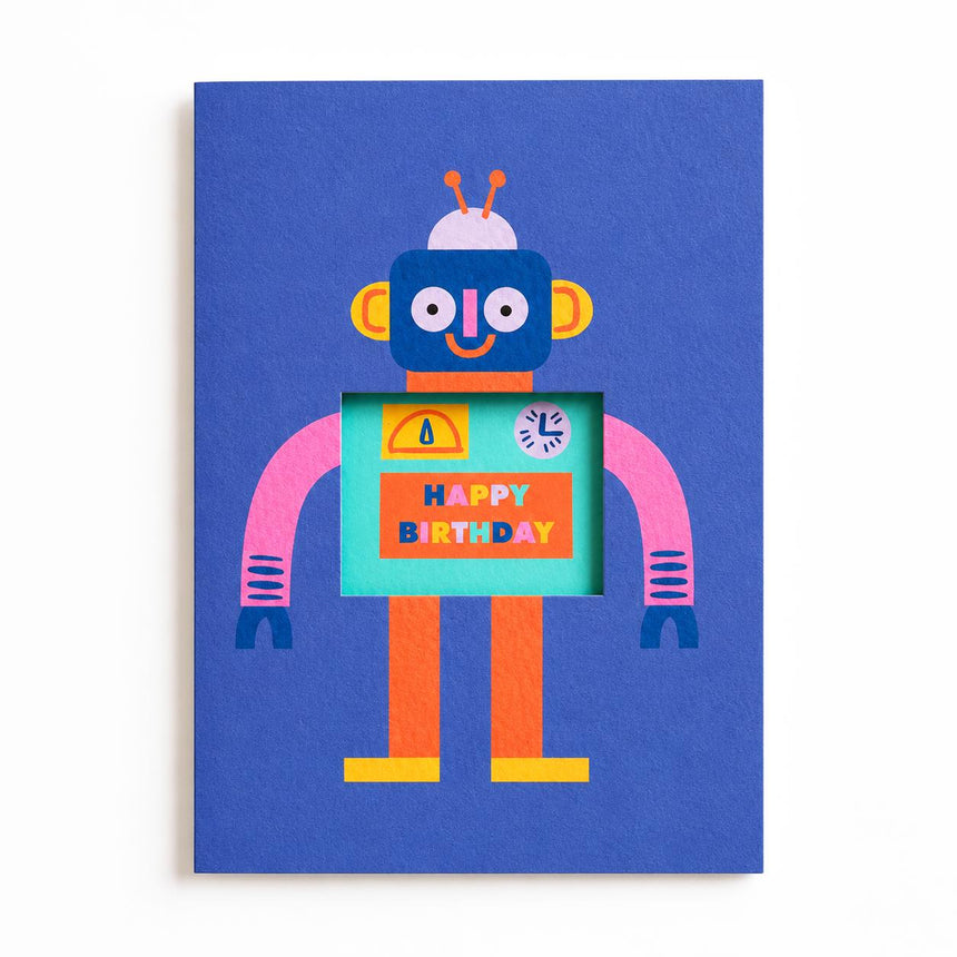 Rumble Cards - Robot die-cut card | Scout & Co
