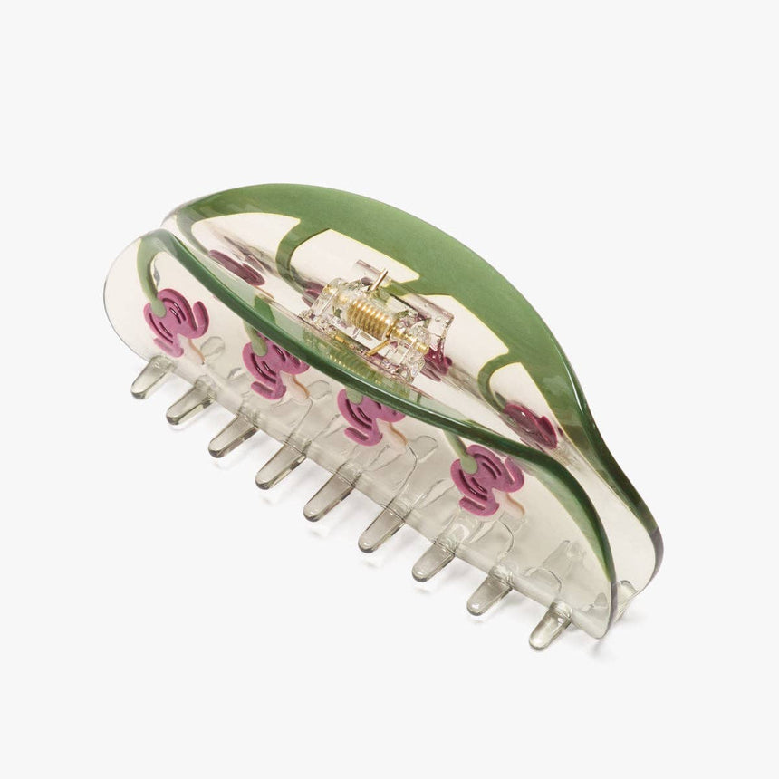 Winona Irene - Bleeding Heart flower long hair claw clip | Scout & Co