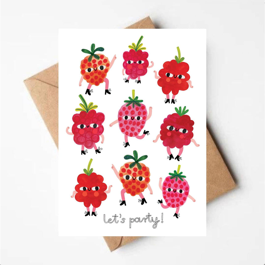 Daria Solak - Party Raspberries card | Scout & Co