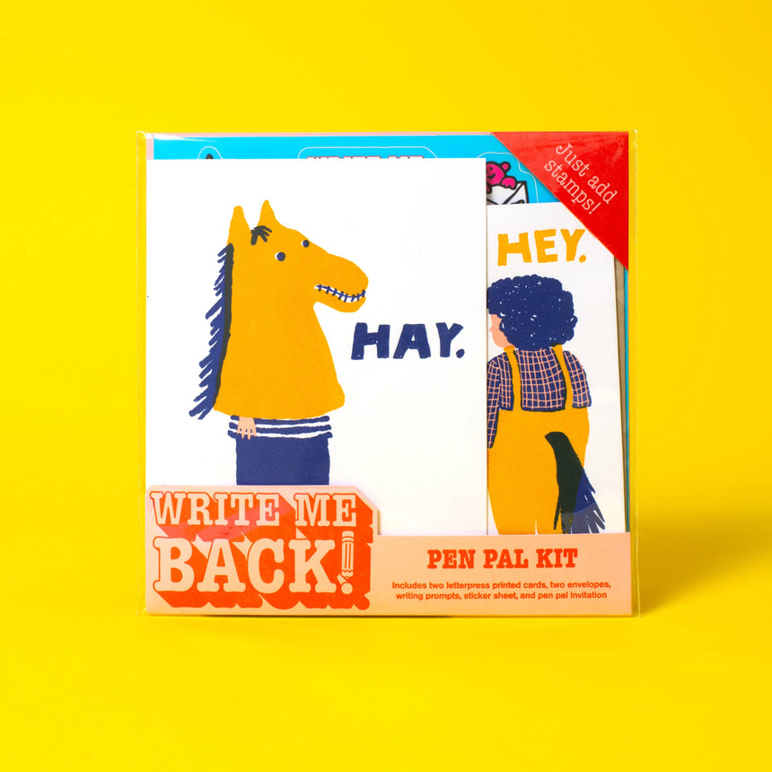 Egg Press - Pen Pal letter writing kit - Hey Horses | Scout & Co
