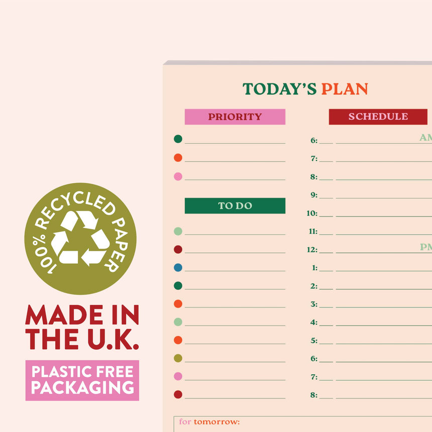 Good Tuesday - A5 Daily Planner Pad - Work Hard, Play Nice | Scout & Co