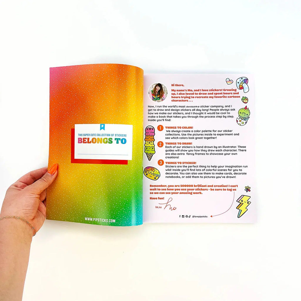 Pipsticks - Draw-A-Long Rainbow Sticker Book | Scout & Co
