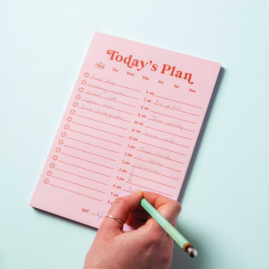 Good Tuesday - Daily Planner Pad - Pink & Red | Scout & Co