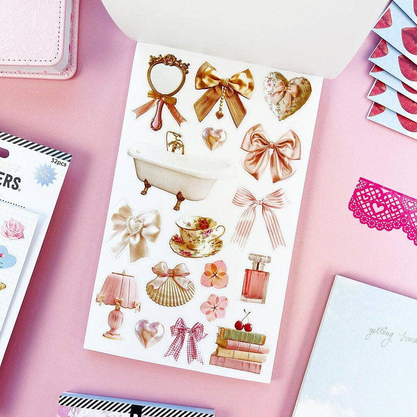 Pipsticks - Coquette junk journal sticker book | Scout & Co