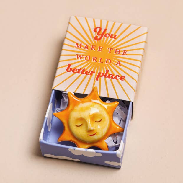 Lisa Angel - Tiny Matchbox Ceramic Token - Sunshine | Scout & Co
