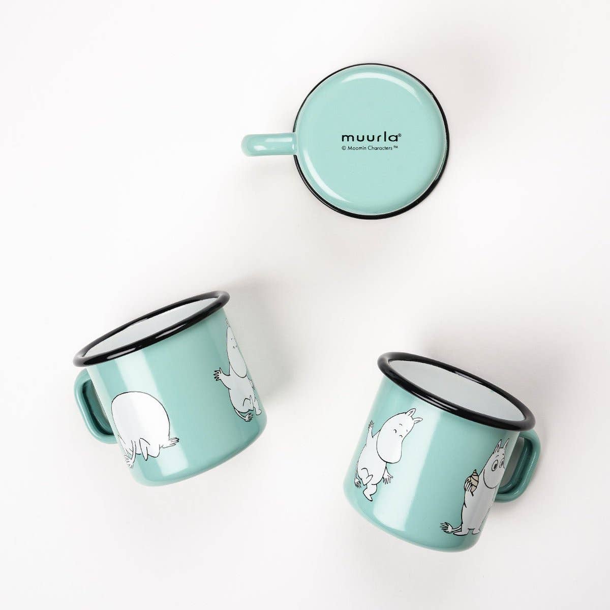 Muurla - Moomin enamel mug - Moomintroll Mint | Scout & Co