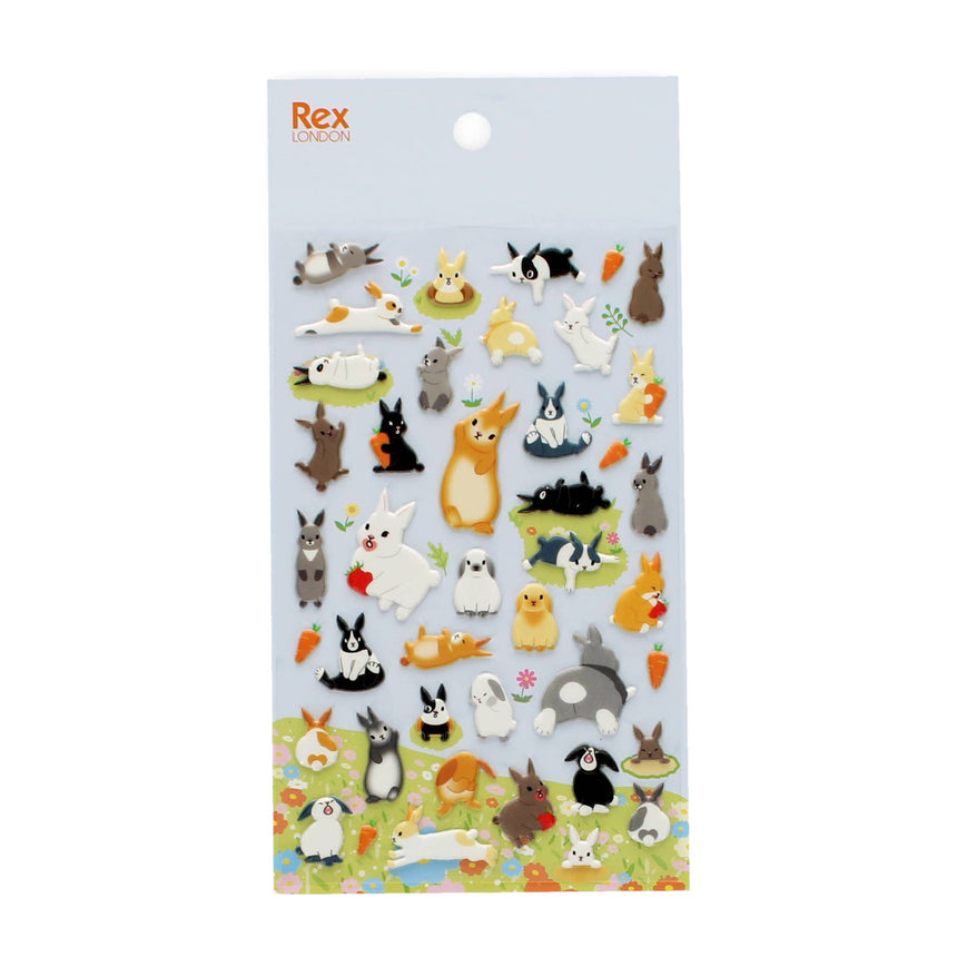 Rex - 3D puffy stickers - Kawaii Bunny | Scout & Co