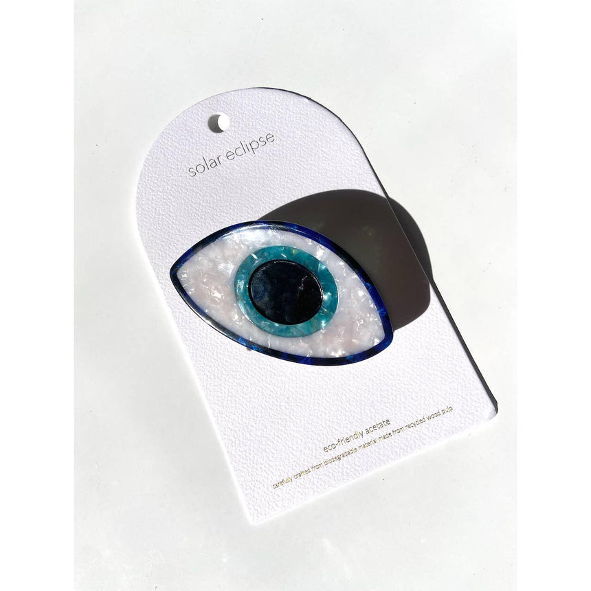 Solar Eclipse - Evil Eye handpainted hair claw | Scout & Co