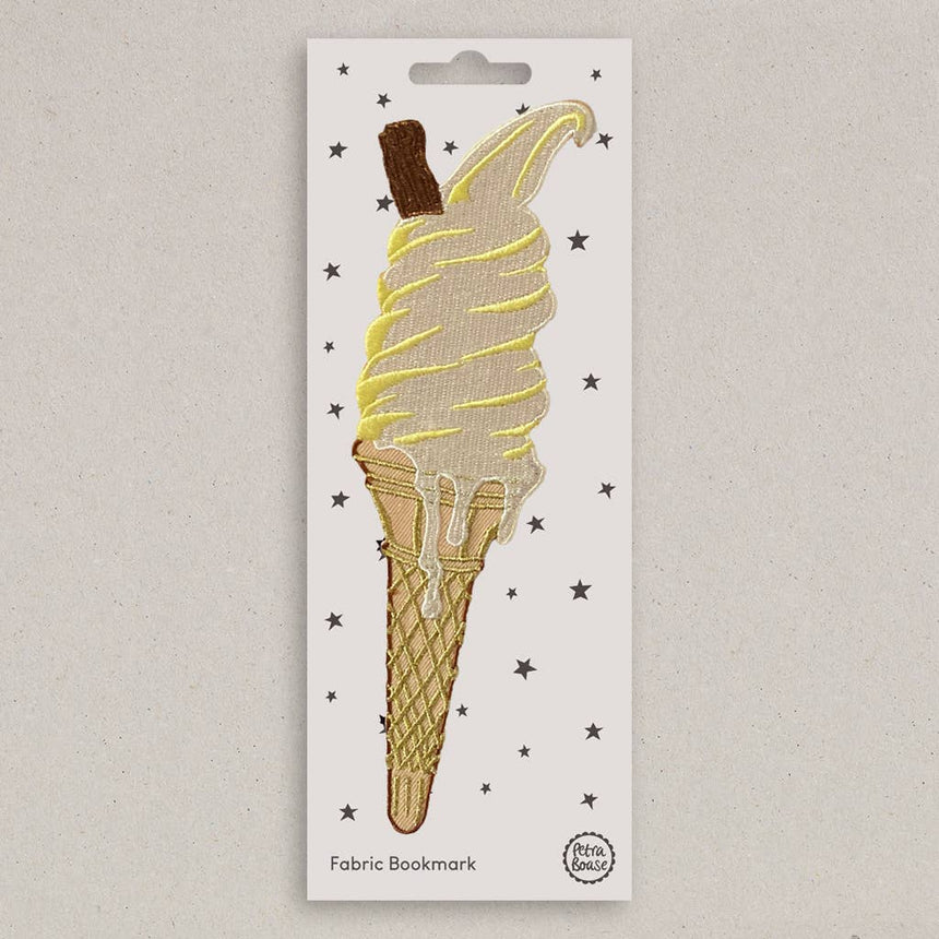 Petra Boase - Embroidered Fabric Bookmark - Ice Cream | Scout & Co