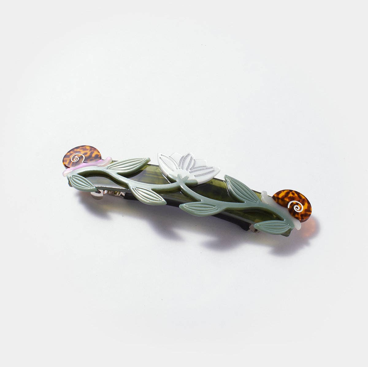 Winona Irene - Broceliande Lotus Flowers & Snails hair clip | Scout & Co