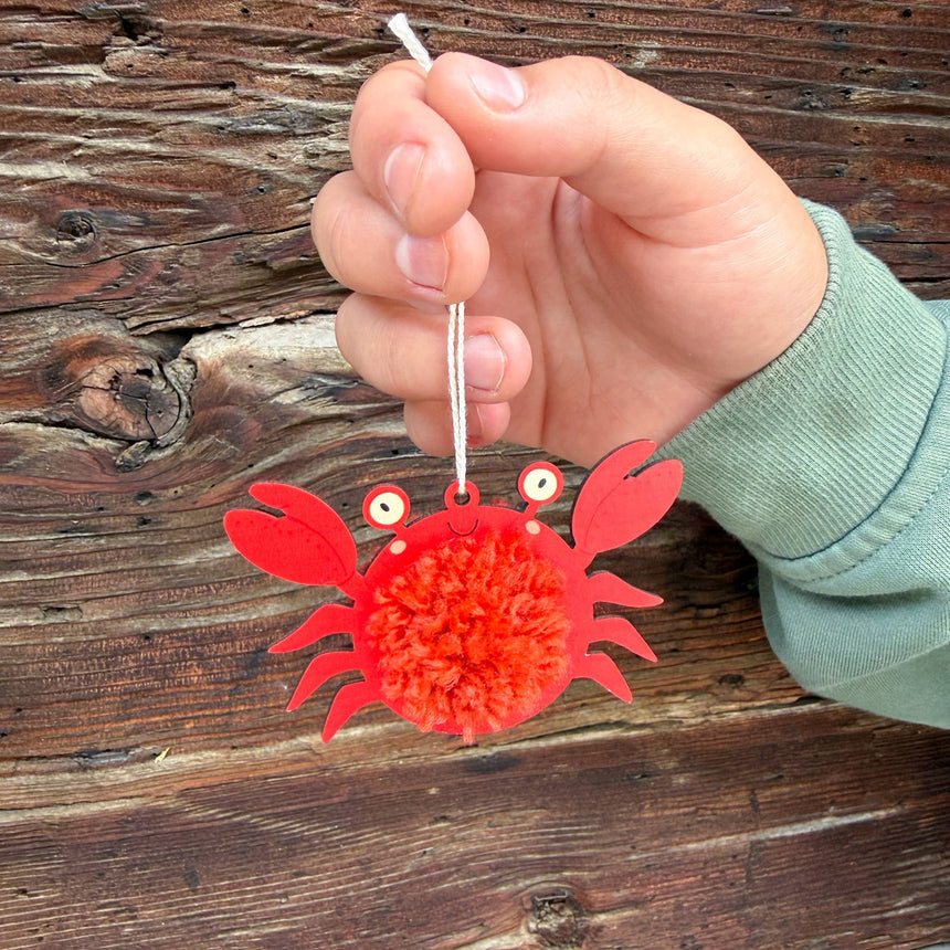 Cotton Twist - Make Your Own Pom Pom Crab Decoration Kit | Scout & Co
