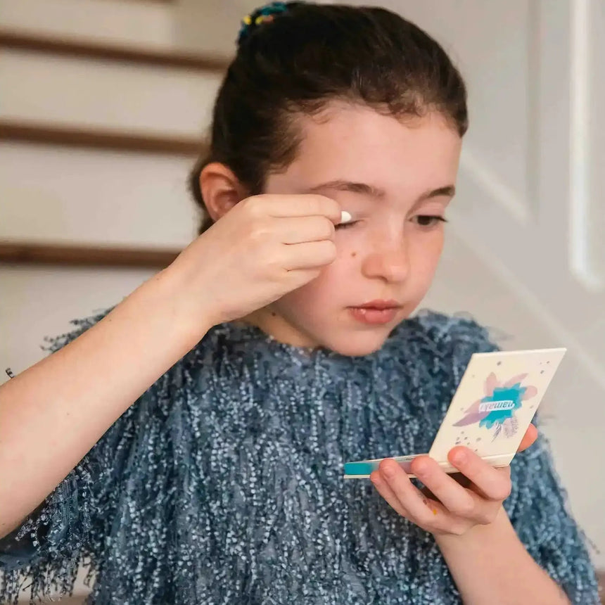 Namaki - Blue Sparkling Fox pouch - organic make-up for kids gift set | Scout & Co