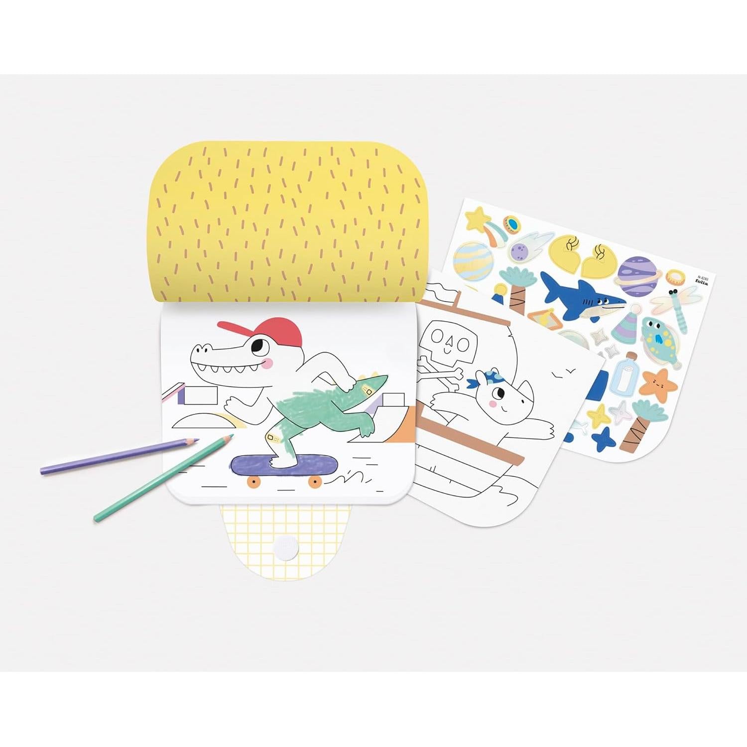 Folia - Colouring & sticker book - Epic adventures | Scout & Co