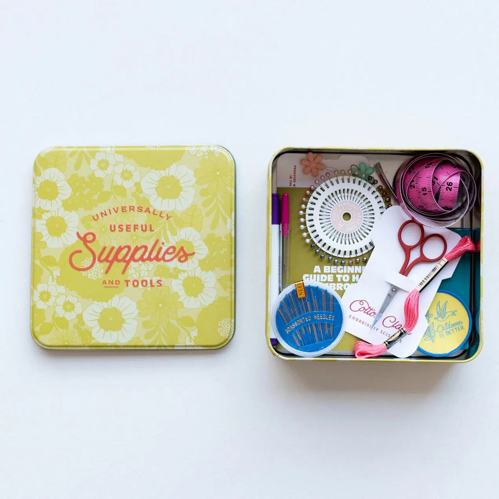 Cotton Clara - Embroidery Starter Kit sewing tin | Scout & Co