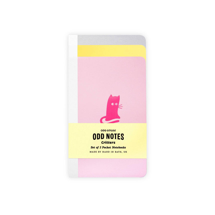 Odd Goose - Odd Notes Critters pocket notebooks - set of 3 | Scout & Co