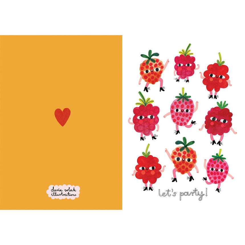 Daria Solak - Party Raspberries card | Scout & Co