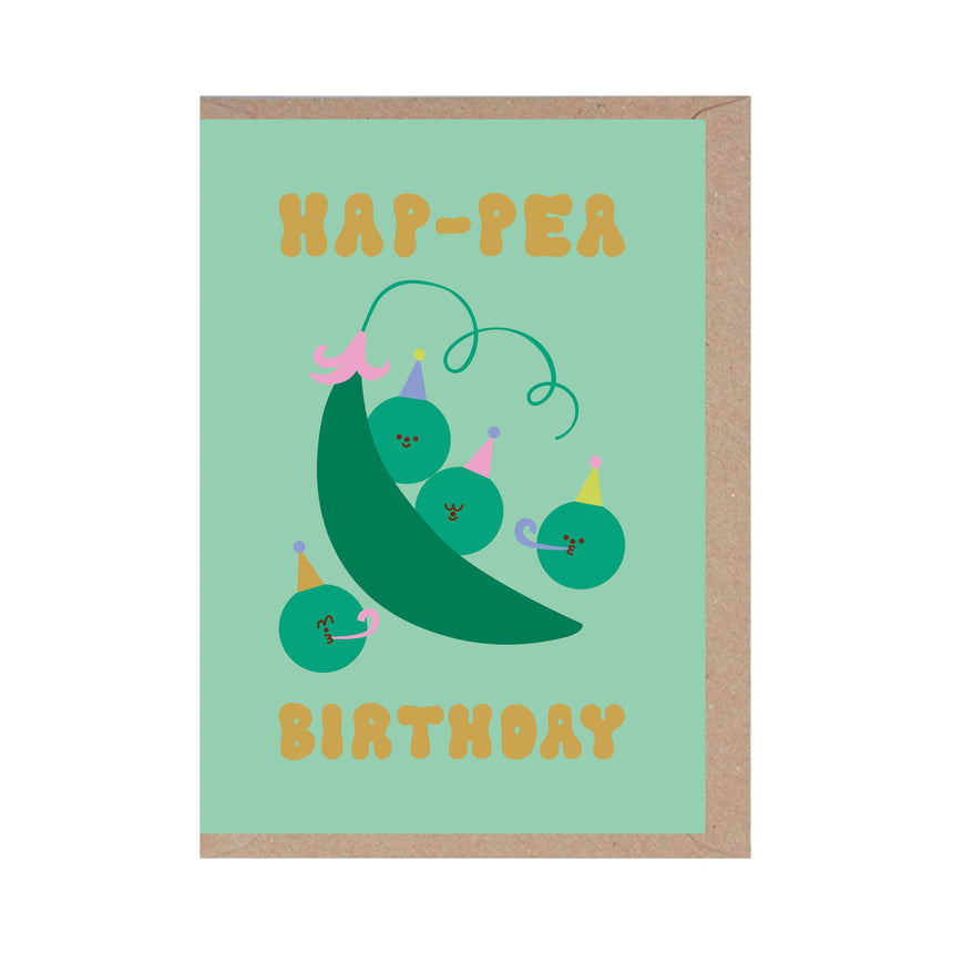Rumble Cards - Hap-pea Birthday card | Scout & Co