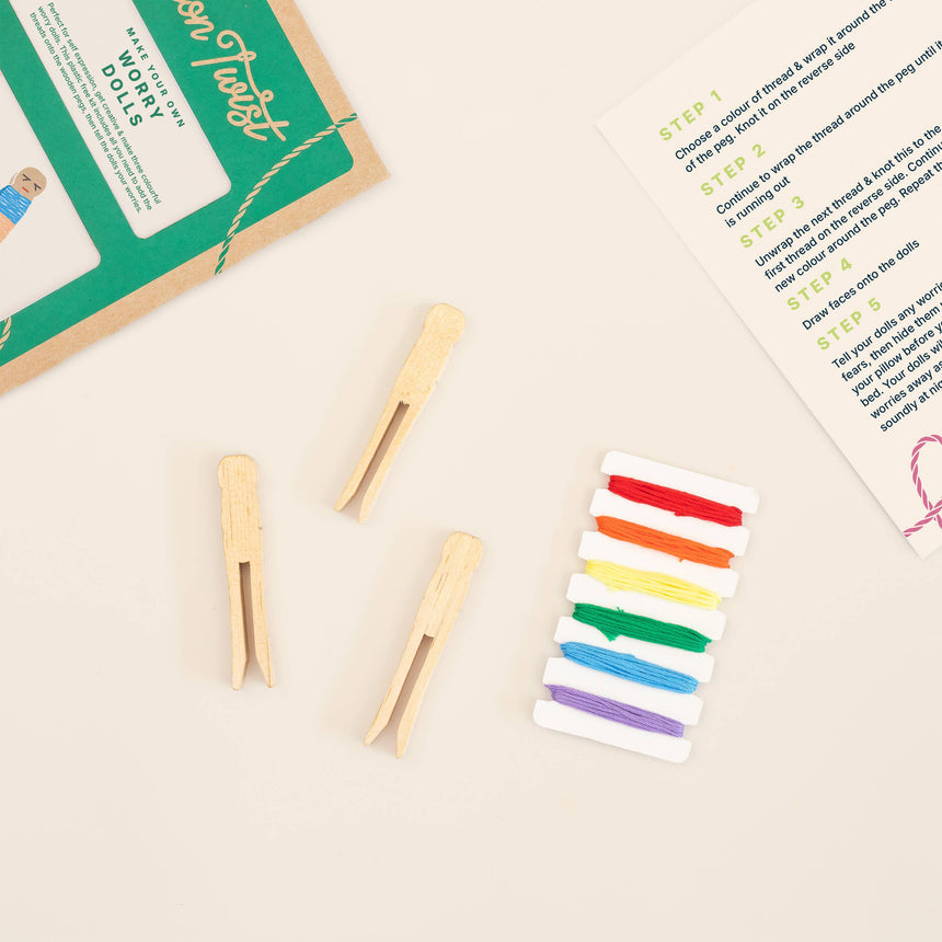 Cotton Twist - Make Your Own Worry Dolls craft kit | Scout & Co