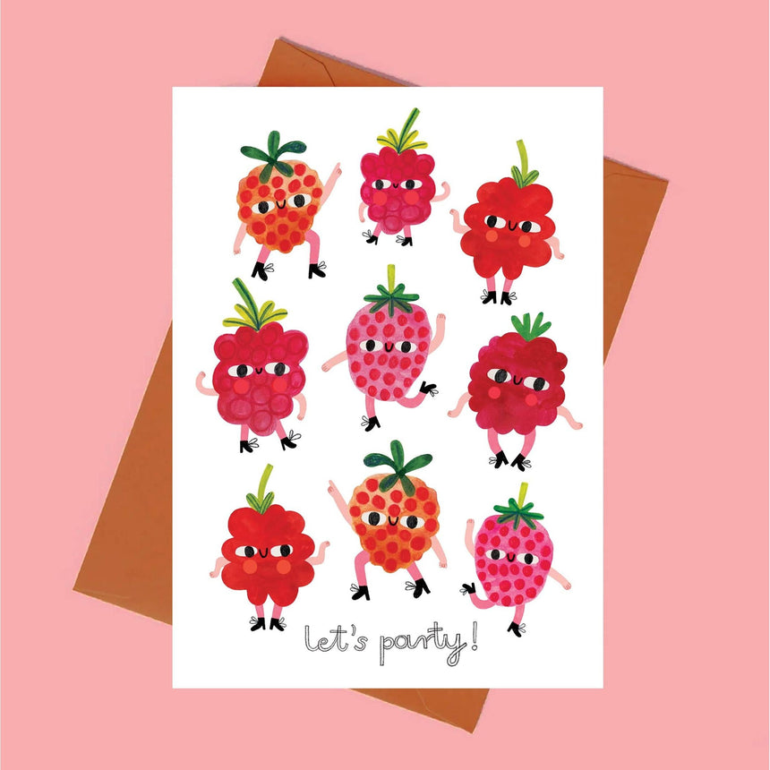 Daria Solak - Party Raspberries card | Scout & Co