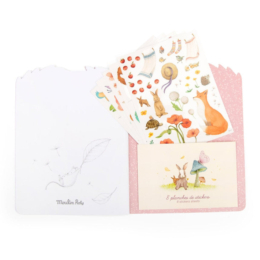 Moulin Roty - Les Rosalies colouring & sticker book | Scout & Co