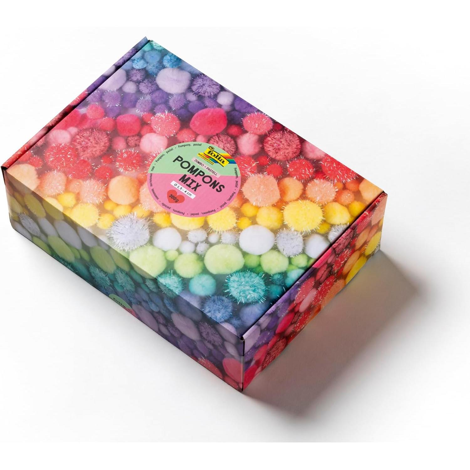 Folia - Pompoms jumbo box - Pastel | Scout & Co