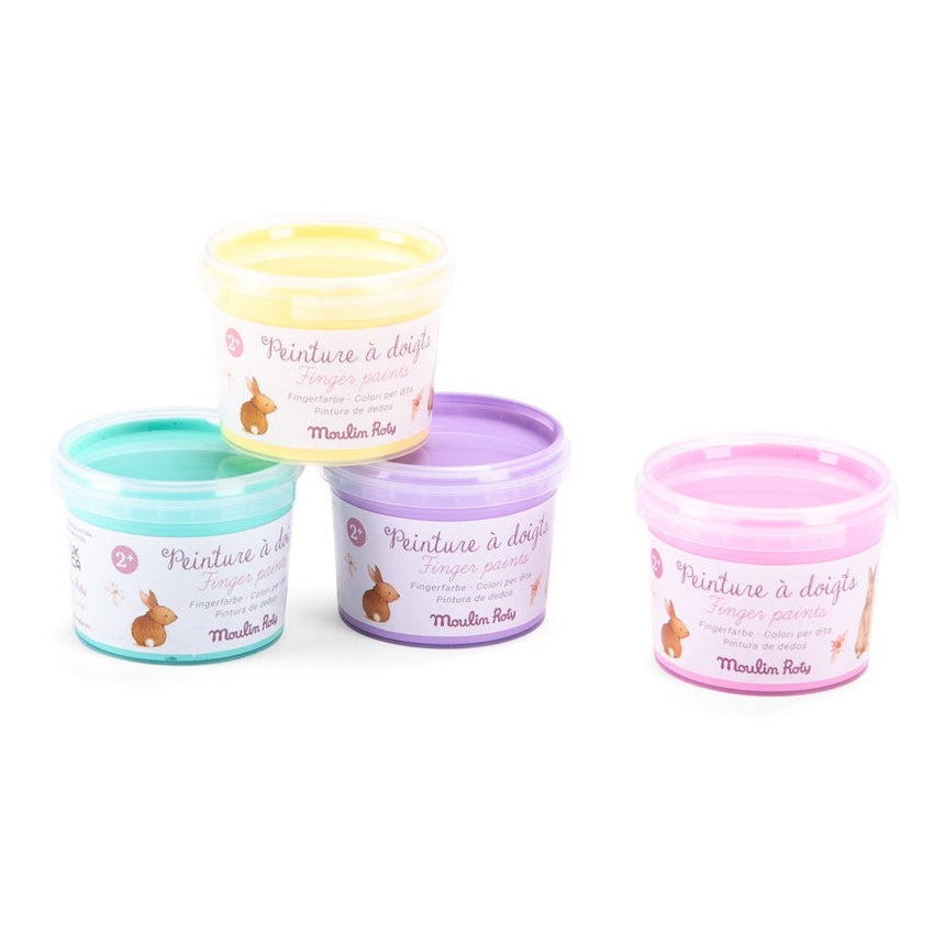 Moulin Roty - Les Rosalies pastel finger paints - set of 4 | Scout & Co