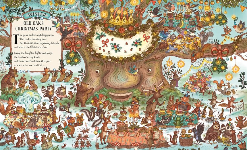 Brown Bear Wood: Here We Go Round the Woodland Year: A Lift-the-Flap Book - Rachel Piercey