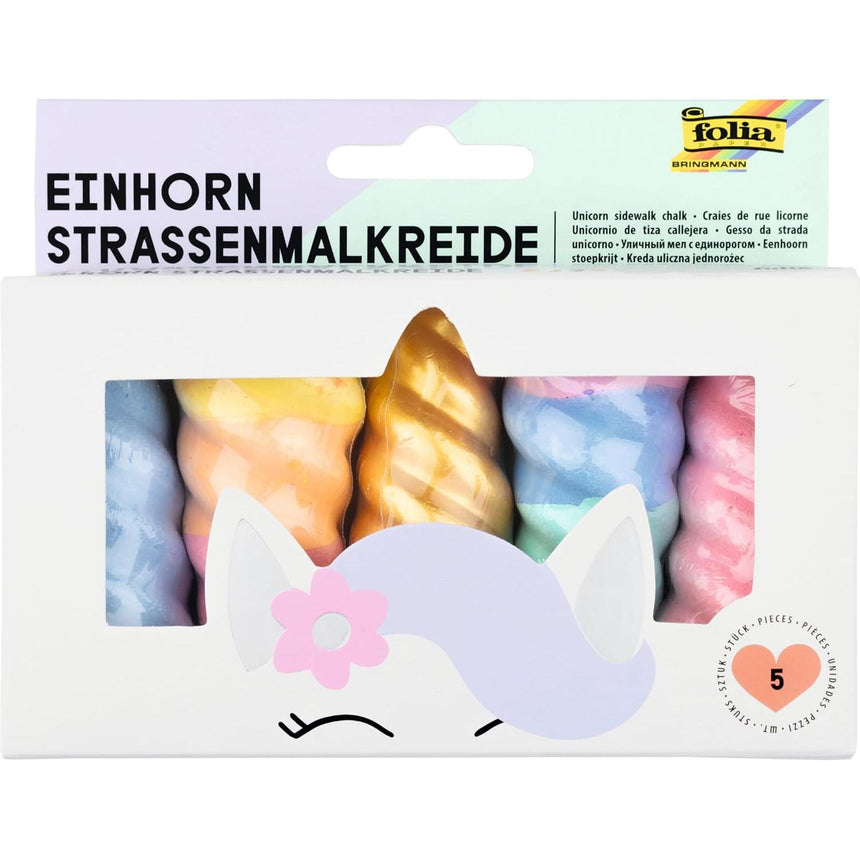 Folia - Unicorn sidewalk chalks - set of 5 | Scout & Co