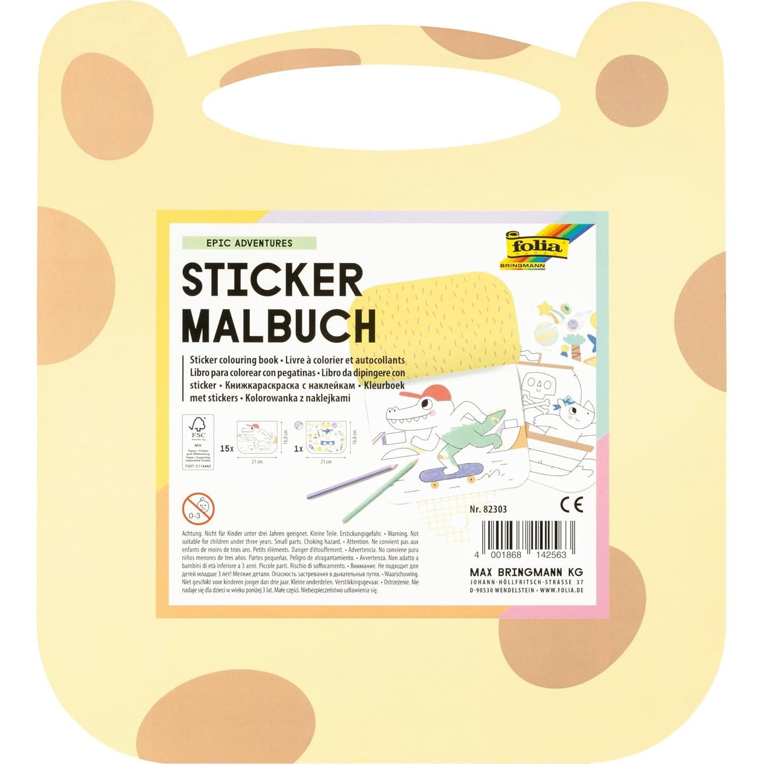Folia - Colouring & sticker book - Epic adventures | Scout & Co