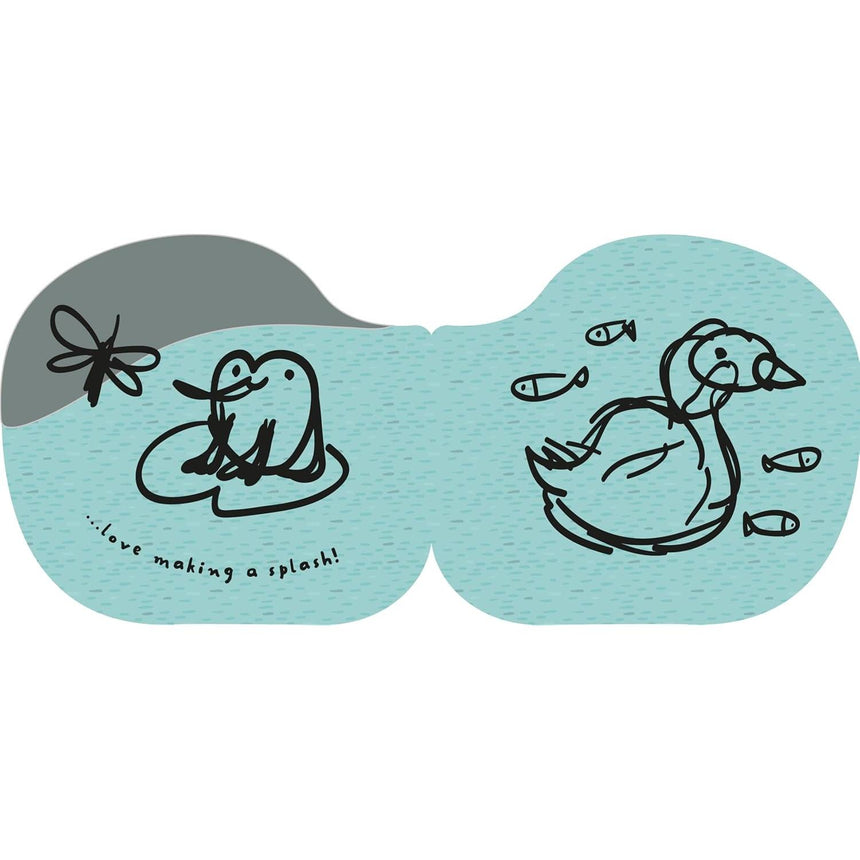 Wee Gallery - Duck & Friends colour-change bath book | Scout & Co