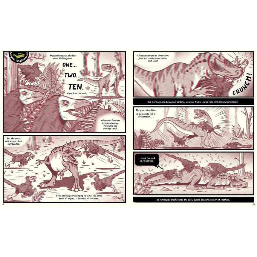3D Dino Rumble: Watch Who Wins With 3D Glasses - Anne and Steve Brusatte | Scout & Co