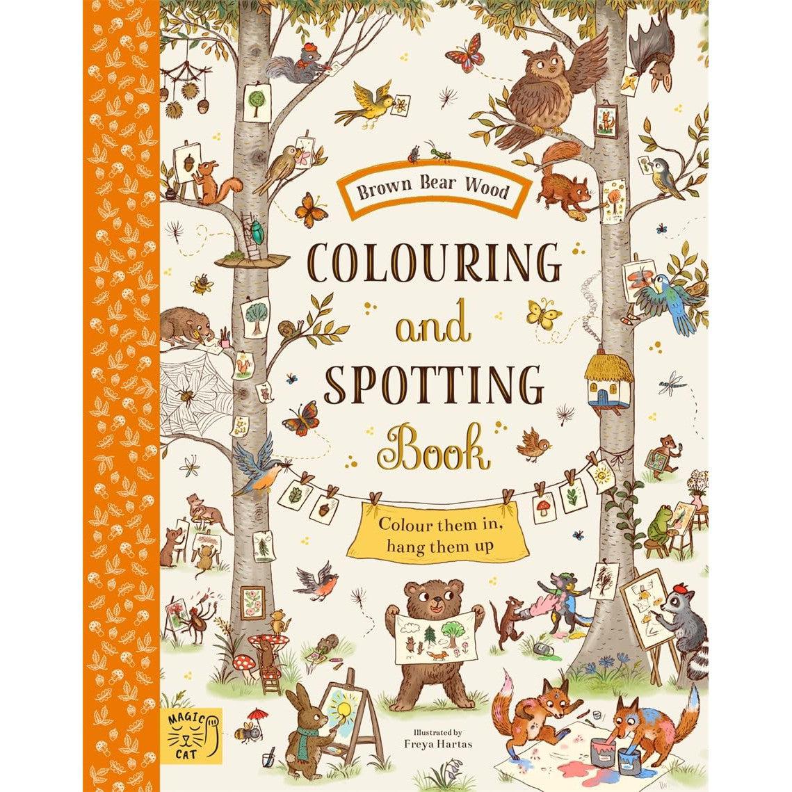 Brown Bear Wood: Colouring & Spotting book - Freya Hartas | Scout & Co