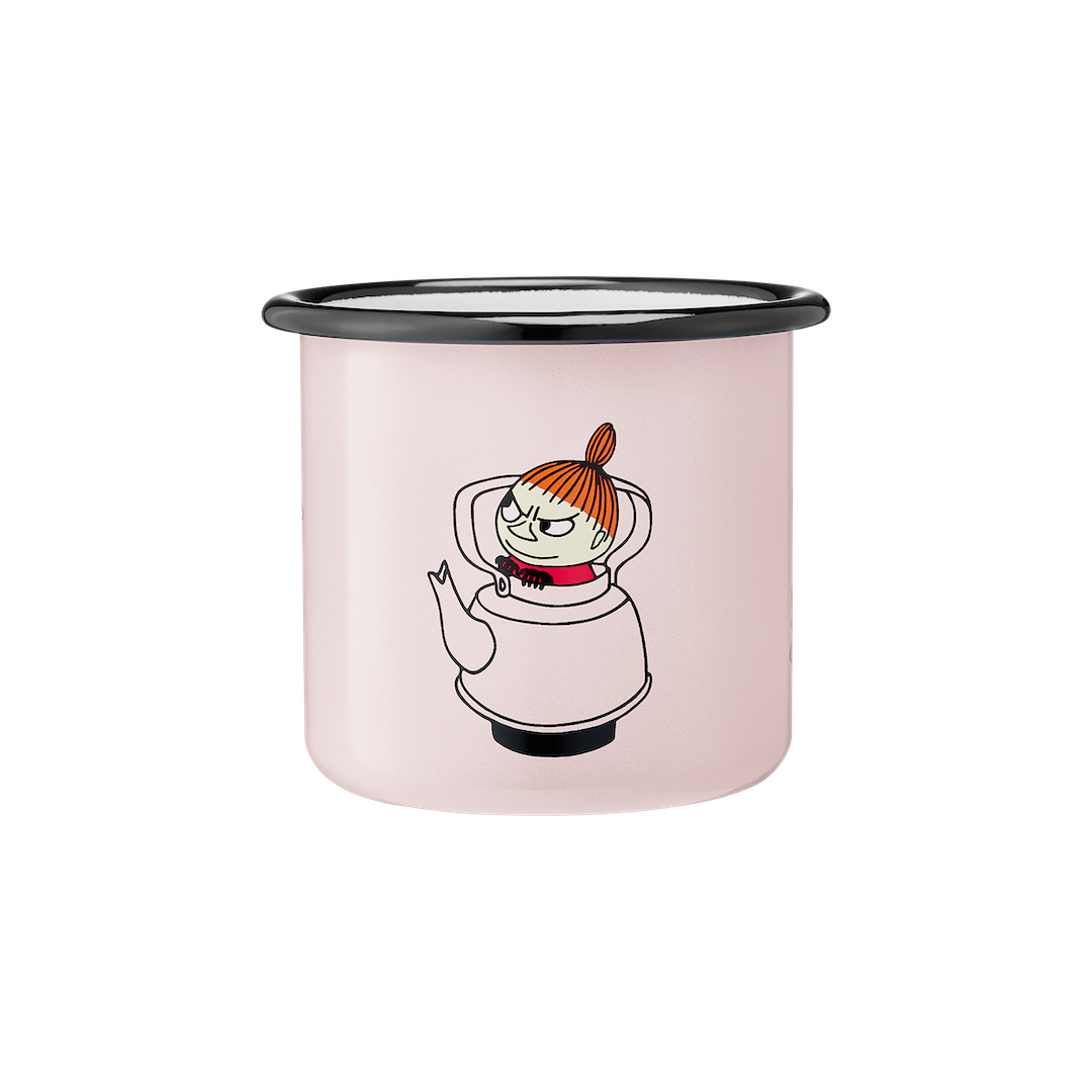 Muurla - Moomin enamel mug - Little My pink | Scout & Co