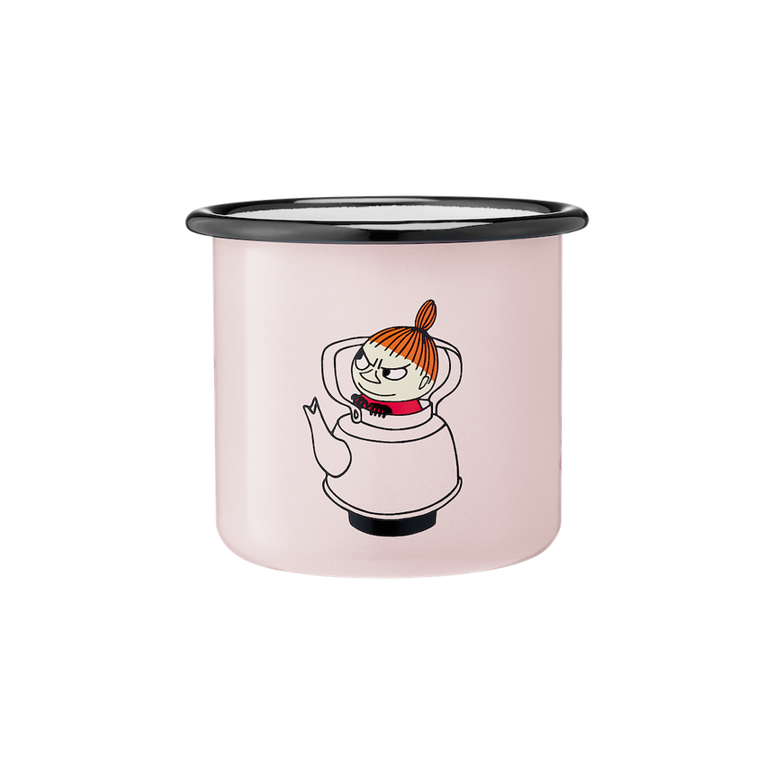 Muurla - Moomin enamel mug - Little My pink | Scout & Co