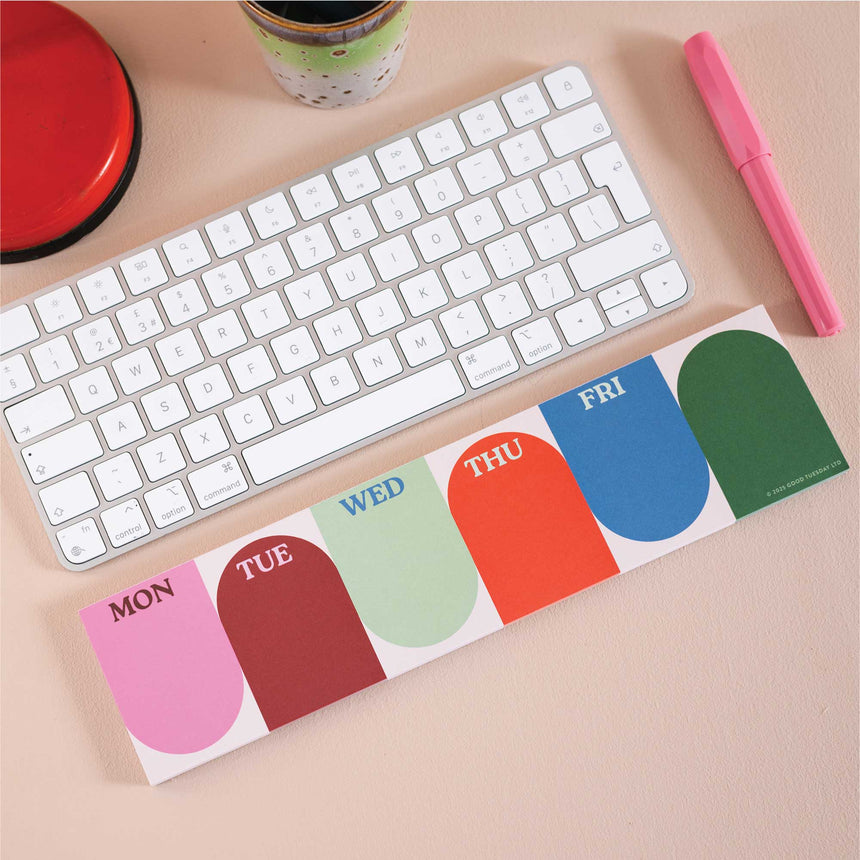 Good Tuesday - Keyboard Weekly Planner Pad - Work Hard, Play Nice | Scout & Co