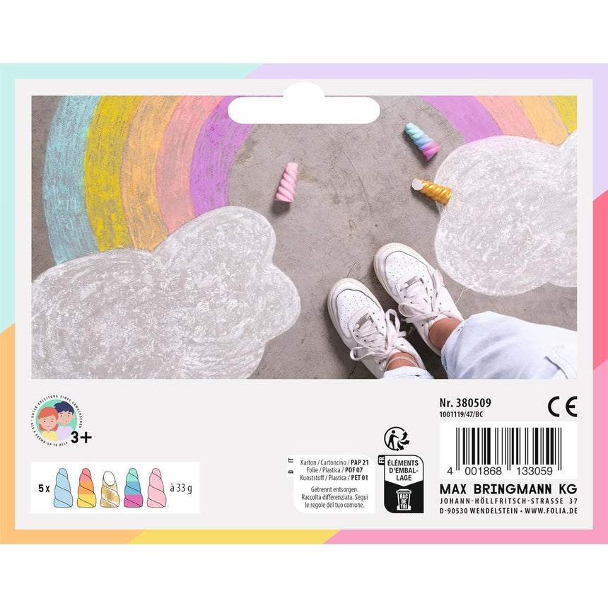 Folia - Unicorn sidewalk chalks - set of 5 | Scout & Co
