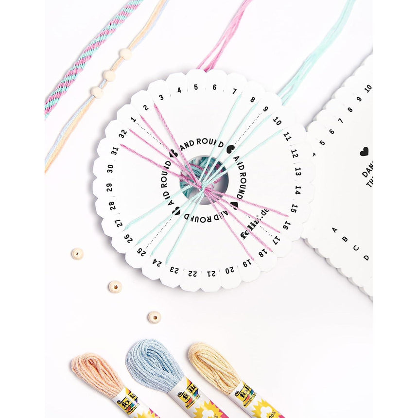 Folia - Kumihimo bracelets kit - Pastel Rainbow | Scout & Co
