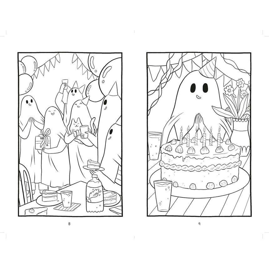 The Sad Ghost Club colouring book - Lize Meddings | Scout & Co