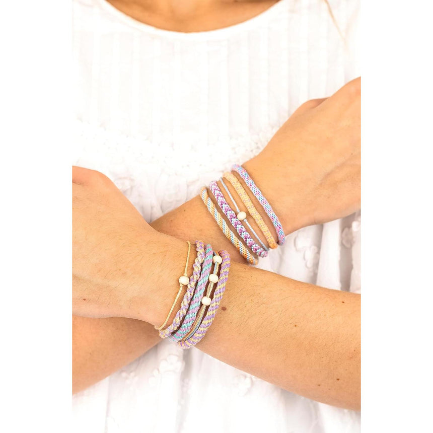 Folia - Kumihimo bracelets kit - Pastel Rainbow | Scout & Co