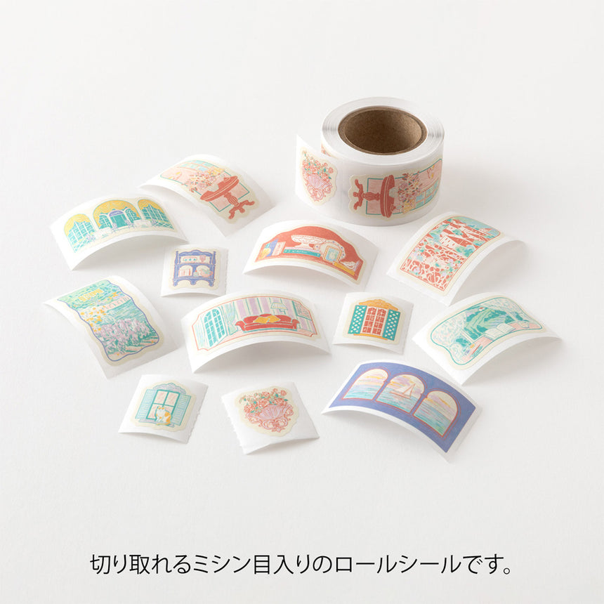 Midori - Yuru Log roll stickers - Window Views