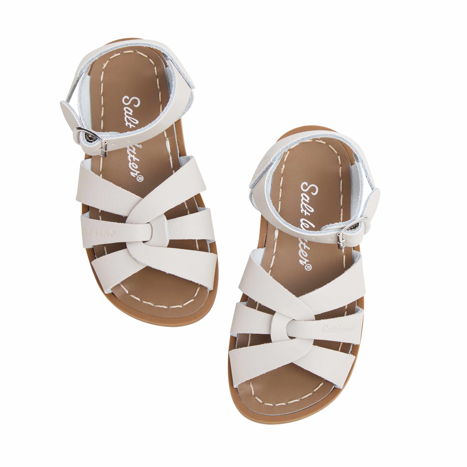 Saltwater Original Sandals - Stone - Kids | Scout & Co