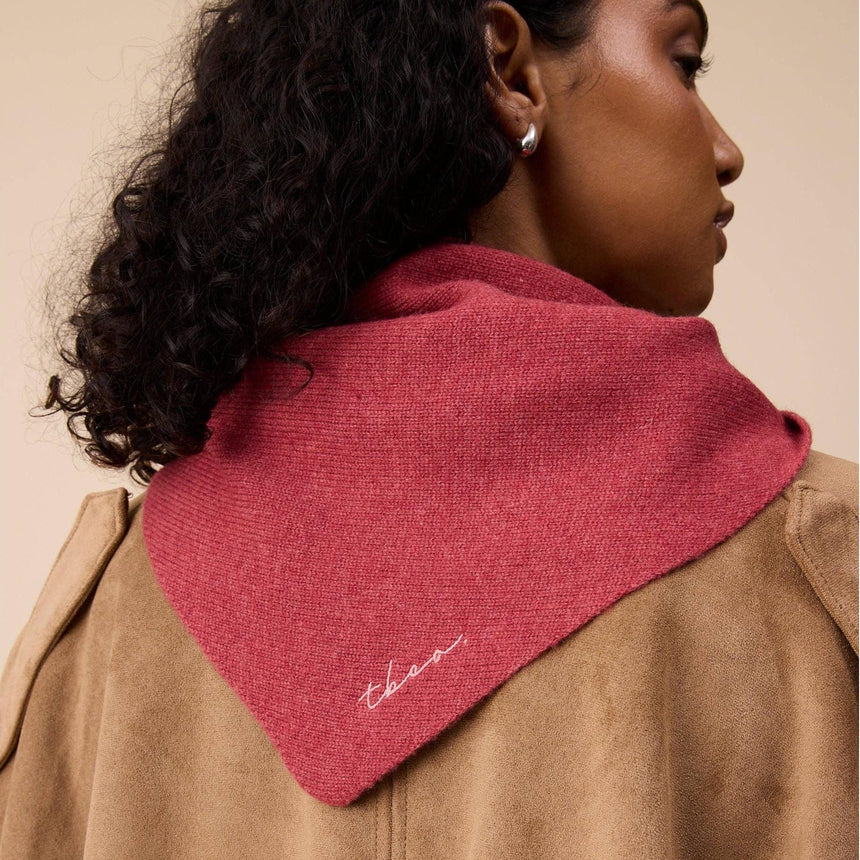 TBCo - Merino Wool Triangle Scarf in Rust | Scout & Co