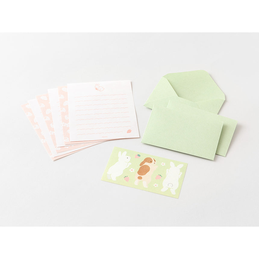 Midori - Mini letter set with stickers - Hungry Rabbit