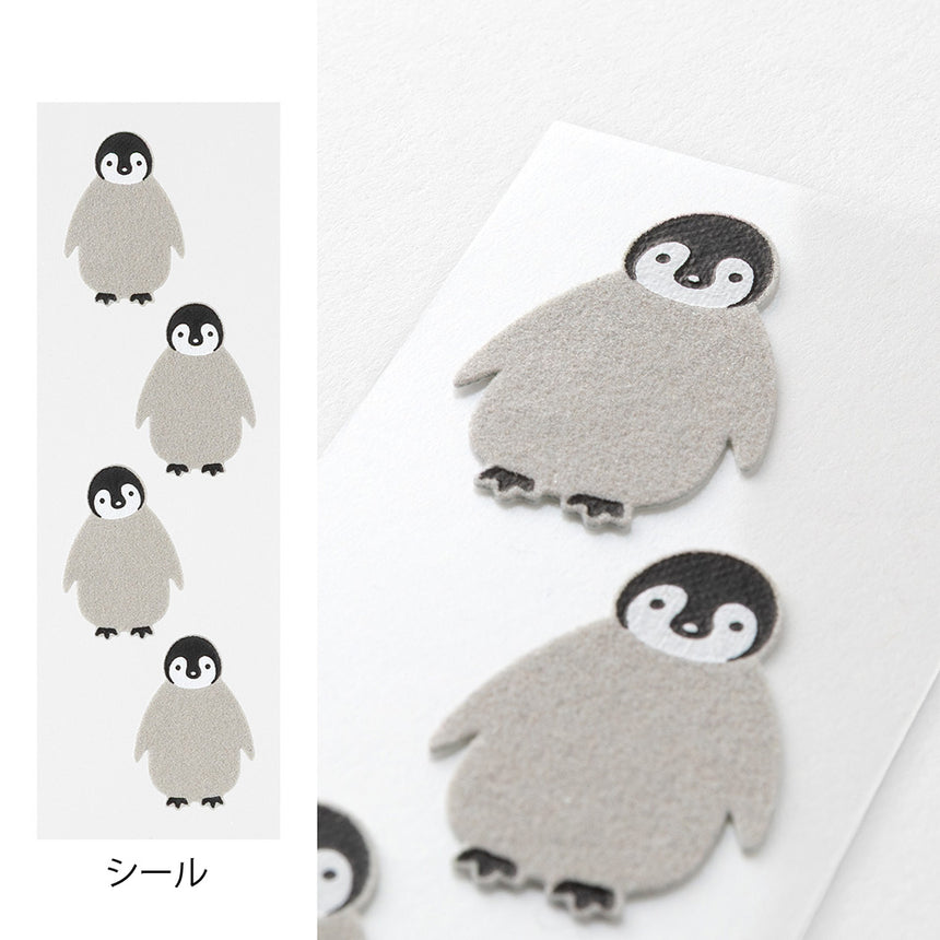 Midori - Mini letter set with stickers - Penguin