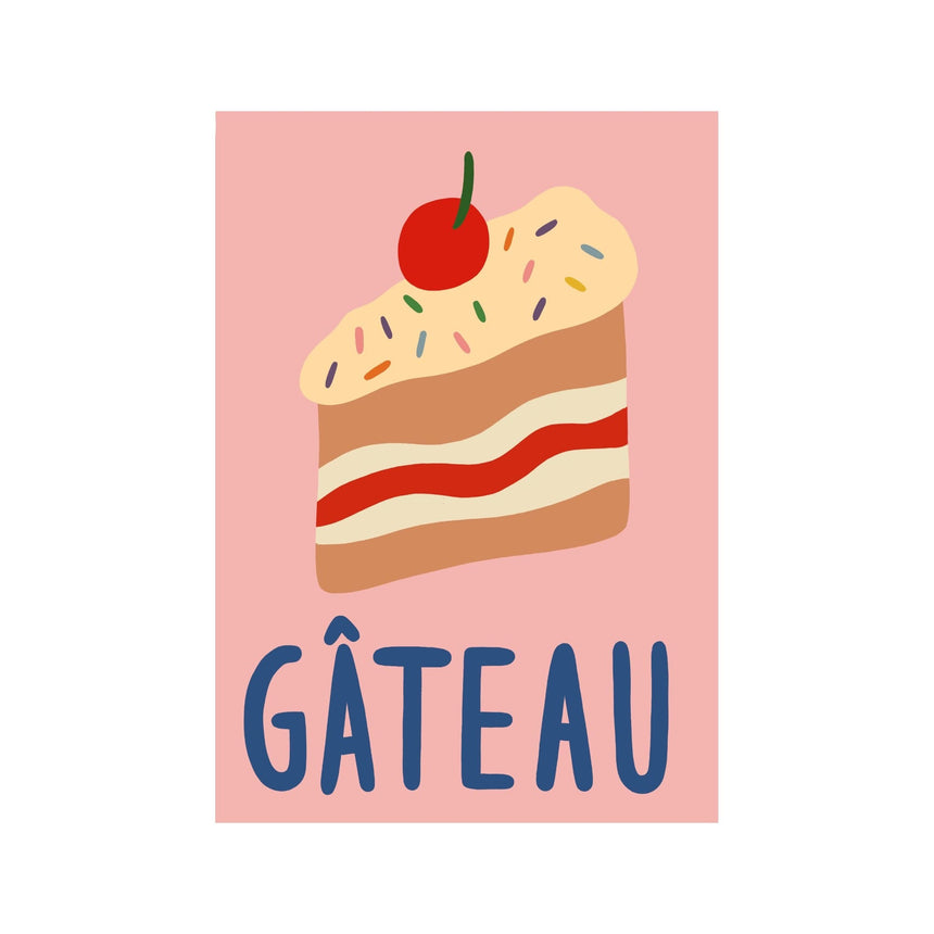 Wolfnoodle x Scout & Co - A4 print - Gateau | Scout & Co